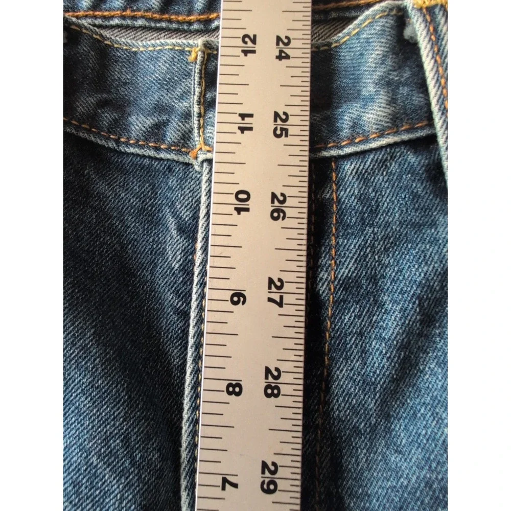 Levis 550 Jeans Mens 34x32 Blue Relaxed  Fit Tapered Red Tab Med Wash Cotton EUC